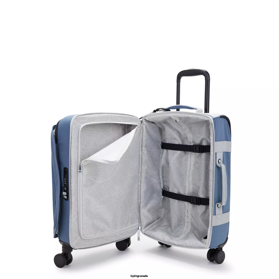 Women Rolling Luggage Kipling Brush Blue C Spontaneous Small Rolling Luggage FHZD507