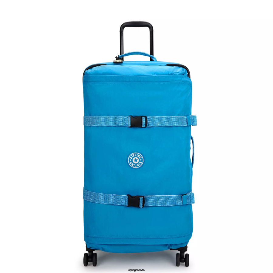 Women Rolling Luggage Kipling Eager Blue Spontaneous Large Rolling Luggage FHZD519