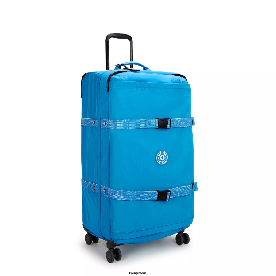 Women Rolling Luggage Kipling Eager Blue Spontaneous Large Rolling Luggage FHZD519
