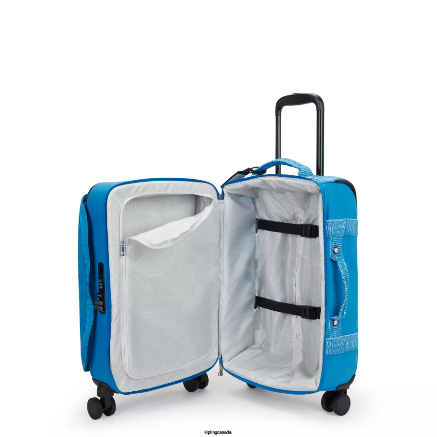 Women Rolling Luggage Kipling Eager Blue Spontaneous Small Rolling Luggage FHZD505