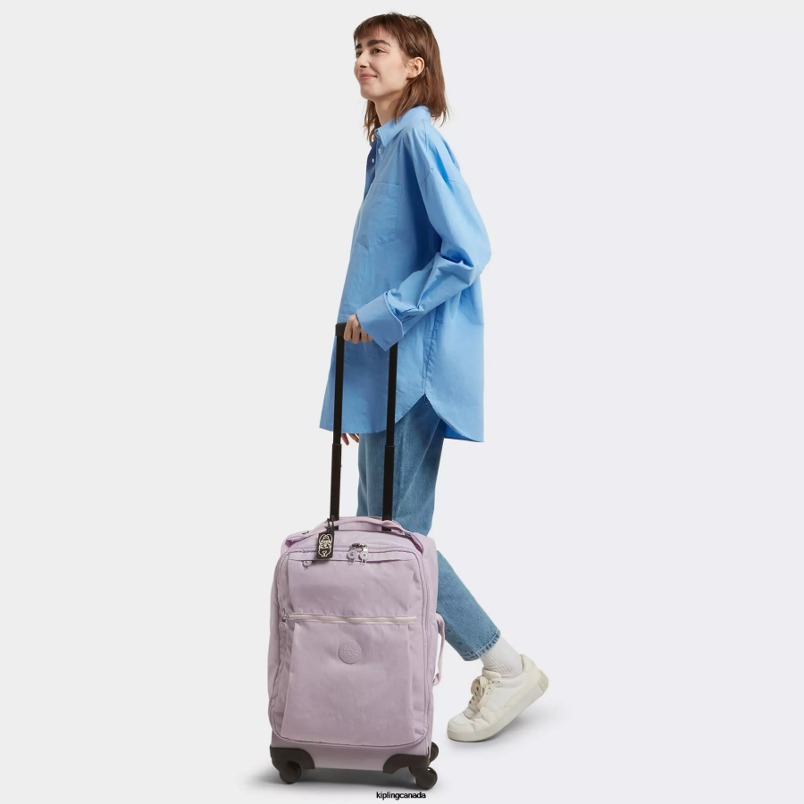 Women Rolling Luggage Kipling Gentle Lilac Darcey Small Carry-On Rolling Luggage FHZD511