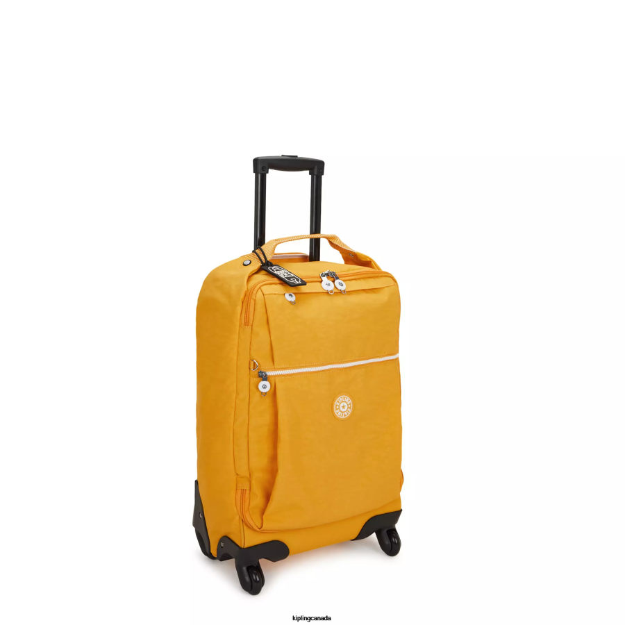 Women Rolling Luggage Kipling Rapid Yellow Darcey Small Carry-On Rolling Luggage FHZD508