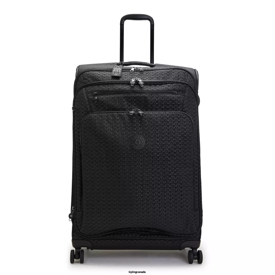 Women Rolling Luggage Kipling Signature Embossed Youri Spin Large 4 Wheeled Rolling Luggage FHZD523