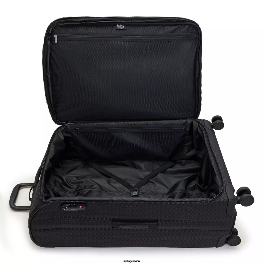 Women Rolling Luggage Kipling Signature Embossed Youri Spin Large 4 Wheeled Rolling Luggage FHZD523