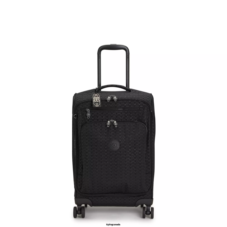 Women Rolling Luggage Kipling Signature Embossed Youri Spin Small Printed 4 Wheeled Rolling Luggage FHZD515