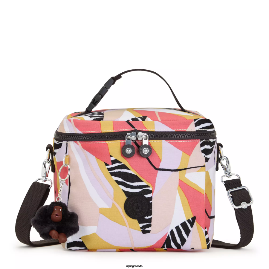 Women Lunch Bags Kipling Abstract Leave Graham Printed Lunch Bag FHZD624