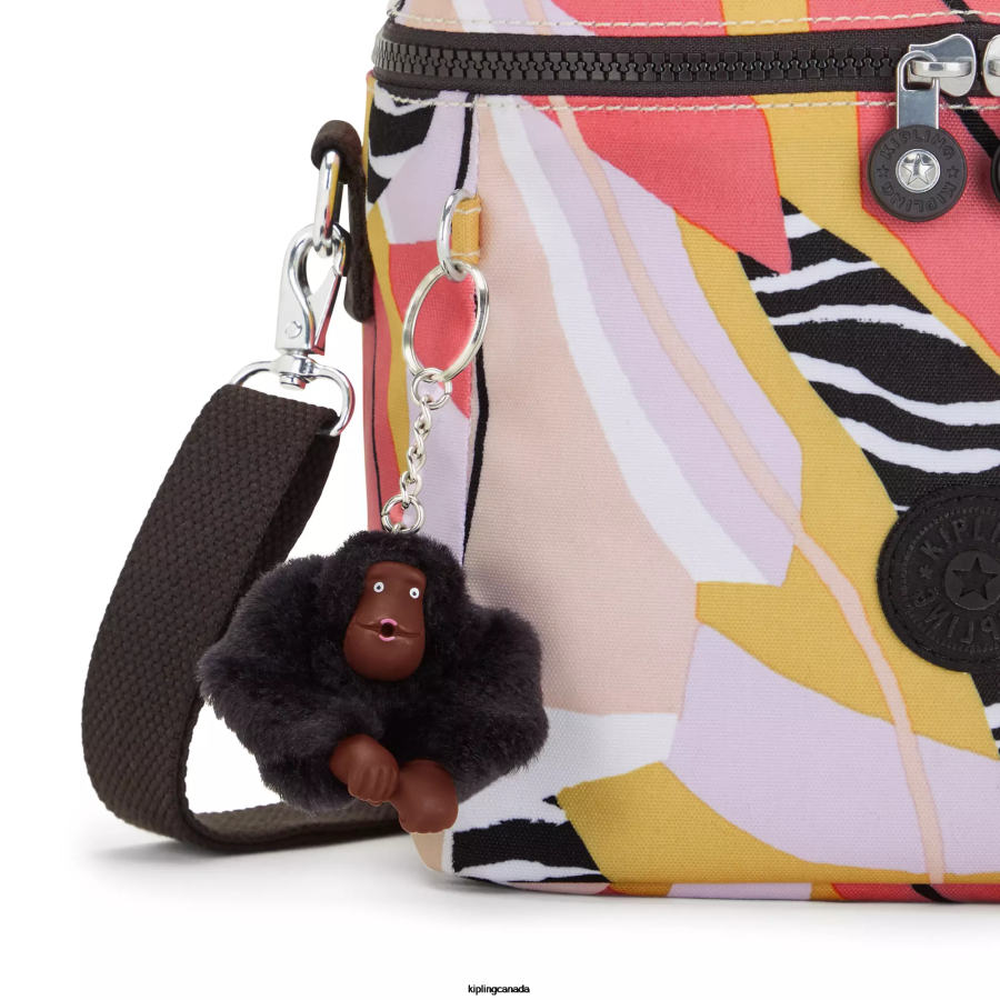 Women Lunch Bags Kipling Abstract Leave Graham Printed Lunch Bag FHZD624