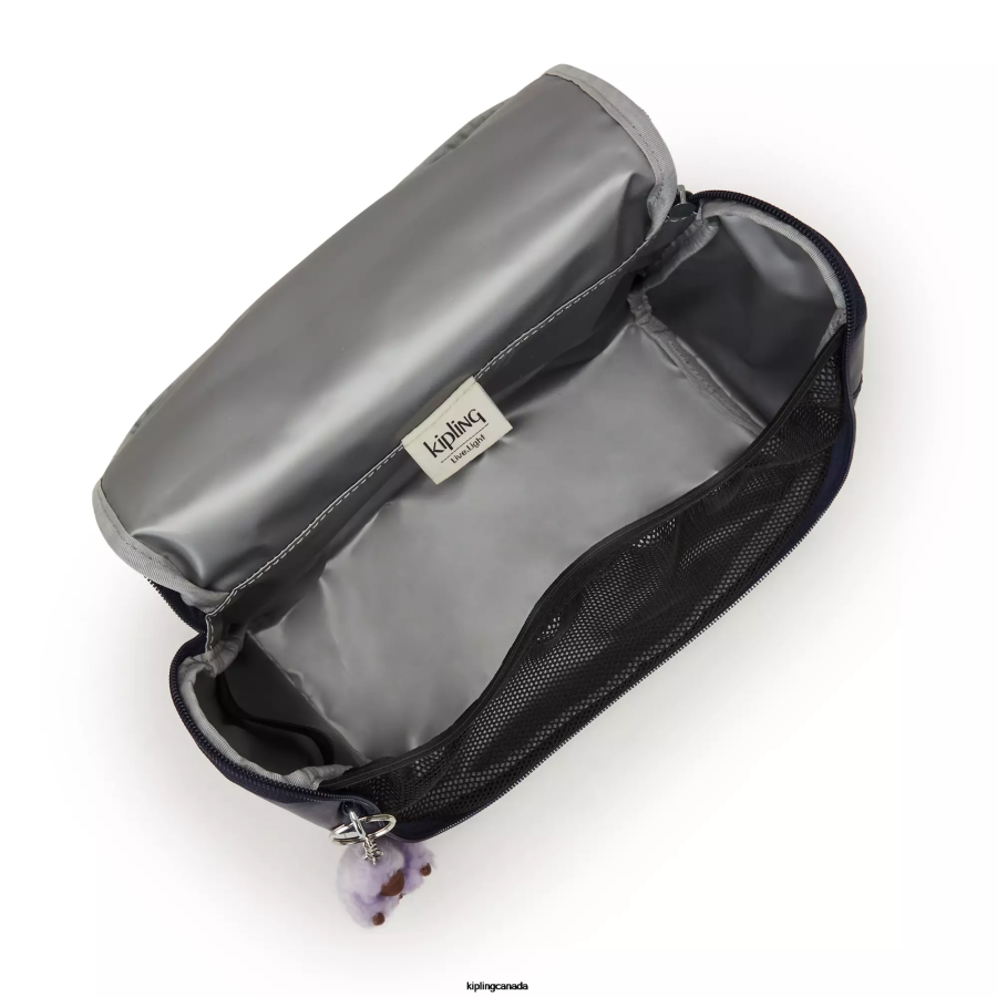 Women Lunch Bags Kipling Admiral Blue New Kichirou Metallic Lunch Bag FHZD654