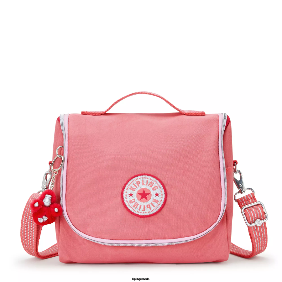 Women Lunch Bags Kipling Joyous Pink Fun New Kichirou Lunch Bag FHZD646