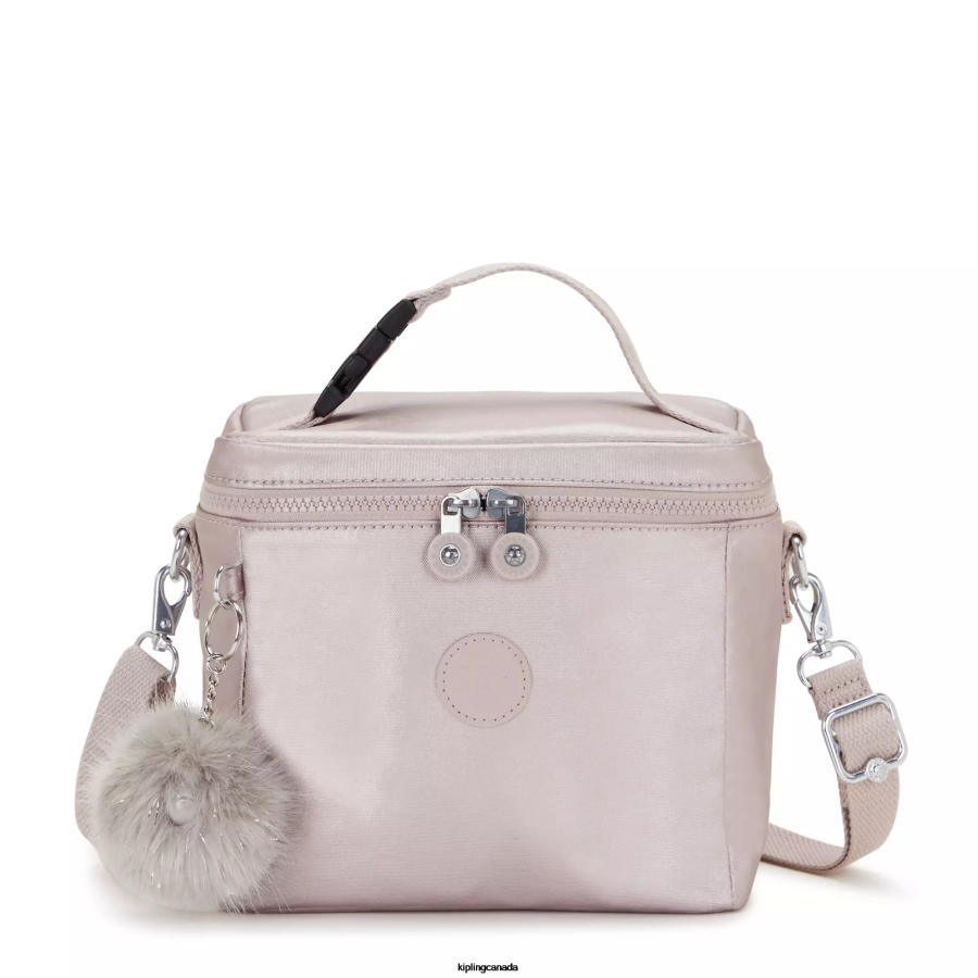 Women Lunch Bags Kipling Metallic Rose Graham Metallic Lunch Bag FHZD649