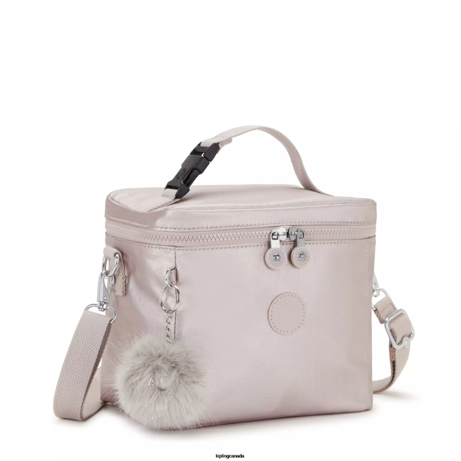 Women Lunch Bags Kipling Metallic Rose Graham Metallic Lunch Bag FHZD649