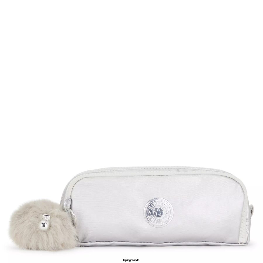 Women Pens & Pencil Cases Kipling Candy Metallic Gitroy Metallic Pencil Case FHZD602
