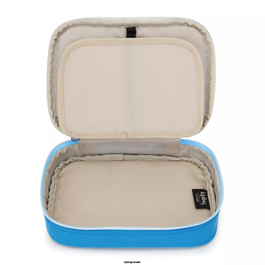 Women Pens & Pencil Cases Kipling Eager Blue Fun 100 Pens Case FHZD627