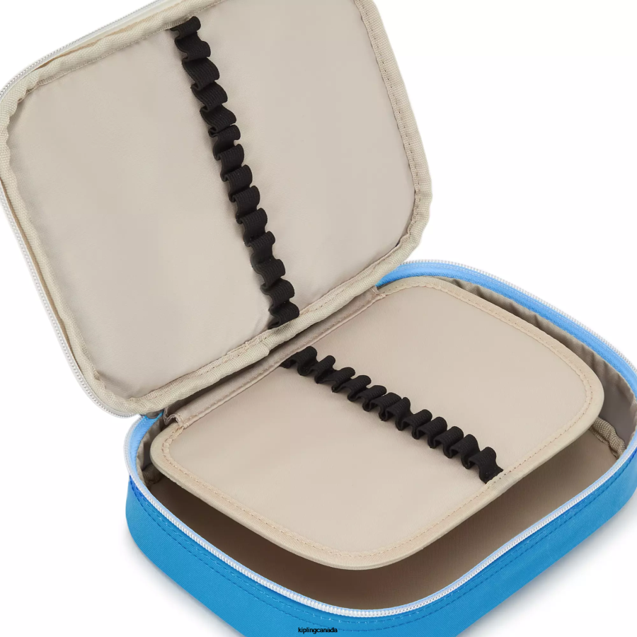 Women Pens & Pencil Cases Kipling Eager Blue Fun 100 Pens Case FHZD627