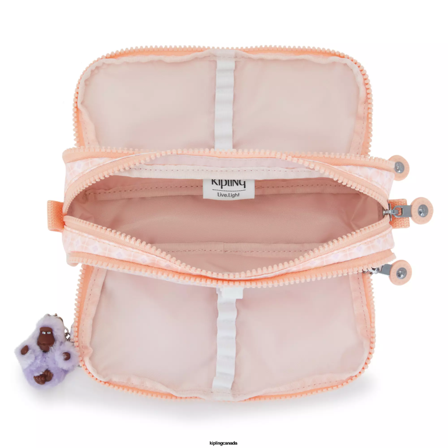 Women Pens & Pencil Cases Kipling Girly Tile Gitroy Printed Pencil Case FHZD601