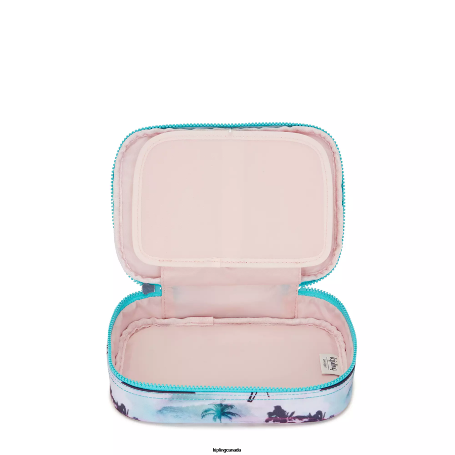 Women Pens & Pencil Cases Kipling Shadow Palm Print 100 Pens Printed Case FHZD588