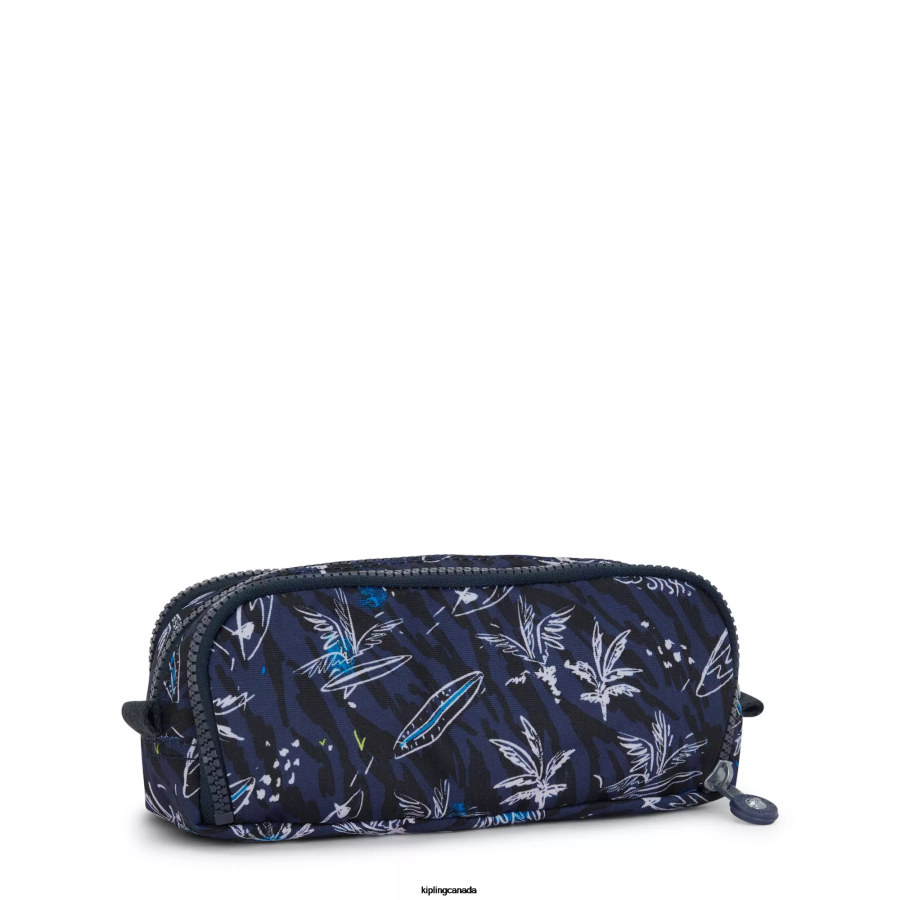 Women Pens & Pencil Cases Kipling Surf Sea Print Gitroy Printed Pencil Case FHZD600