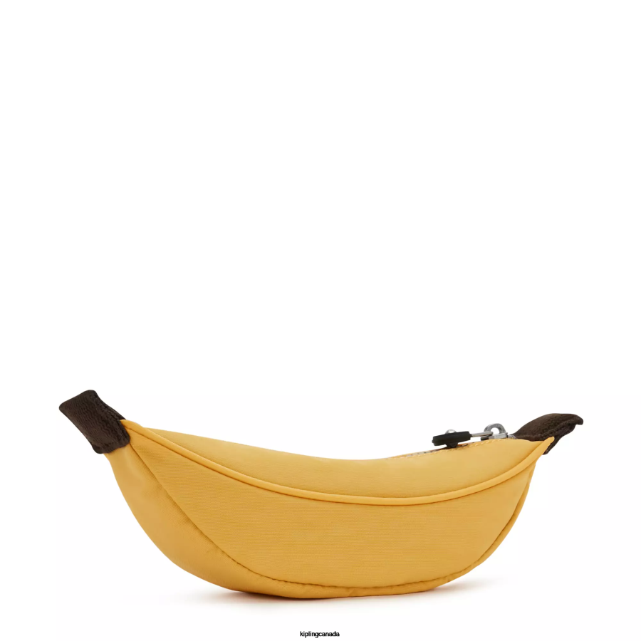 Women Pens & Pencil Cases Kipling Yellow Banana Pencil Case FHZD615