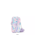 Women Crossbody Bags Kipling Aqua Flowers Tally Printed Crossbody Phone Bag FHZD57 - Image 4