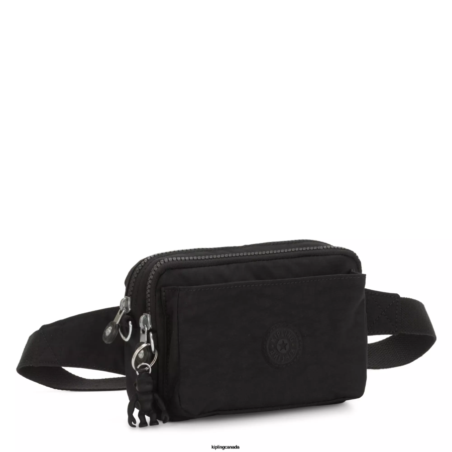 Women Crossbody Bags Kipling Black Noir Abanu Multi Convertible Crossbody Bag FHZD119 - Image 2