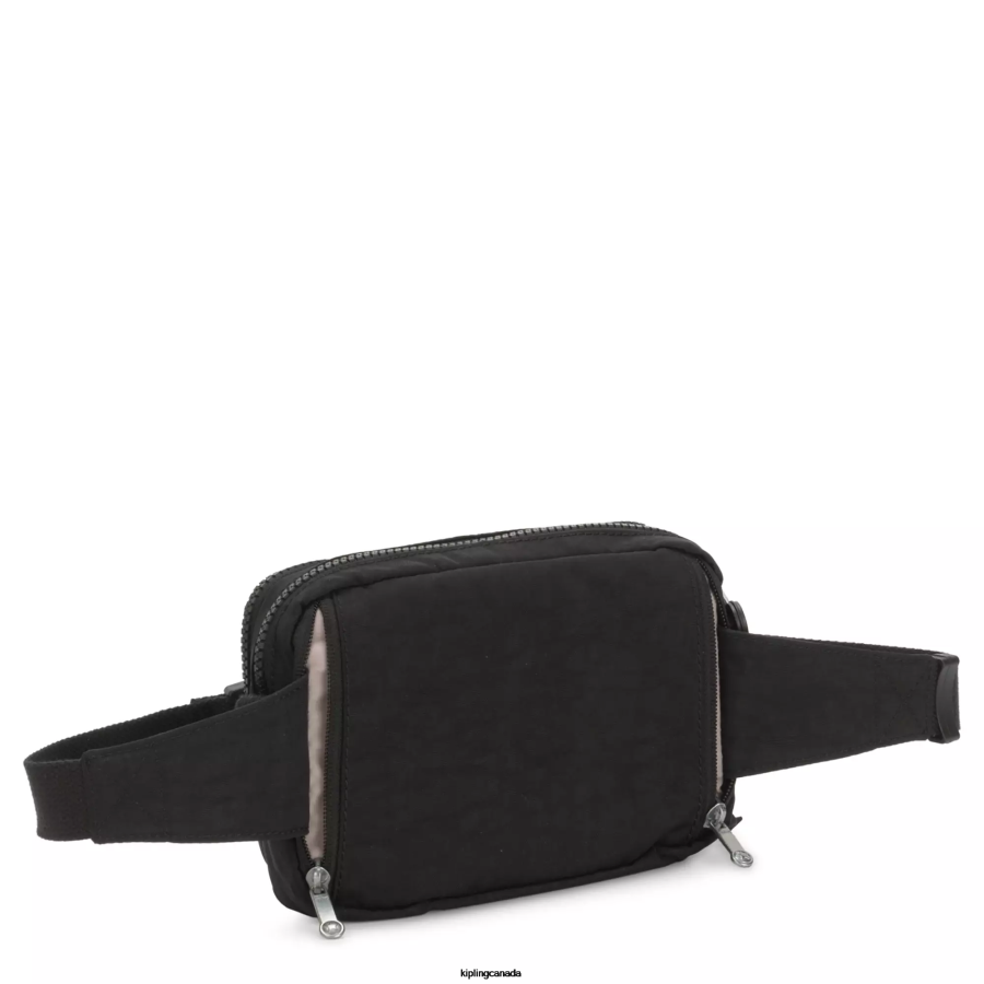 Women Crossbody Bags Kipling Black Noir Abanu Multi Convertible Crossbody Bag FHZD119 - Image 4