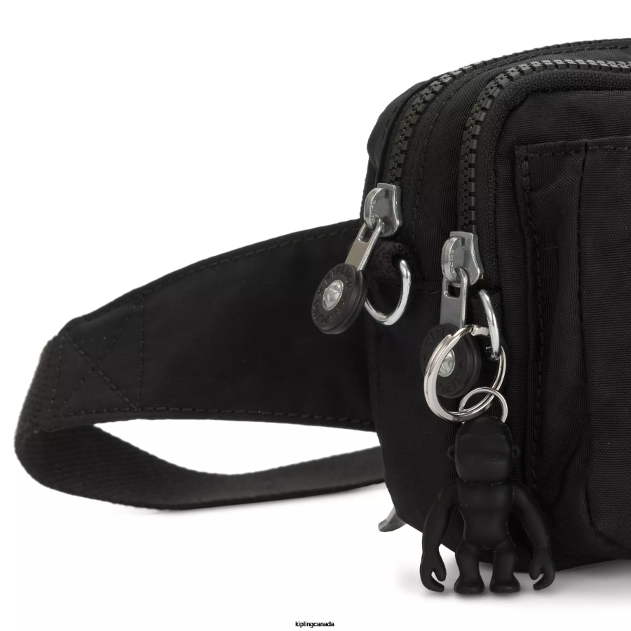 Women Crossbody Bags Kipling Black Noir Abanu Multi Convertible Crossbody Bag FHZD119 - Image 5