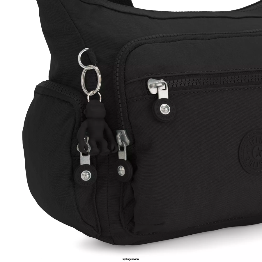 Women Crossbody Bags Kipling Black Noir Gabbie Small Crossbody Bag FHZD160 - Image 4