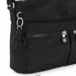 Women Crossbody Bags Kipling Black Noir New Angie Crossbody Bag FHZD168 - Image 4