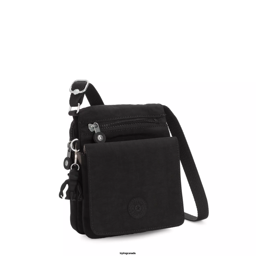 Women Crossbody Bags Kipling Black Noir New Eldorado Crossbody Bag New Eldorado FHZD105 - Image 2