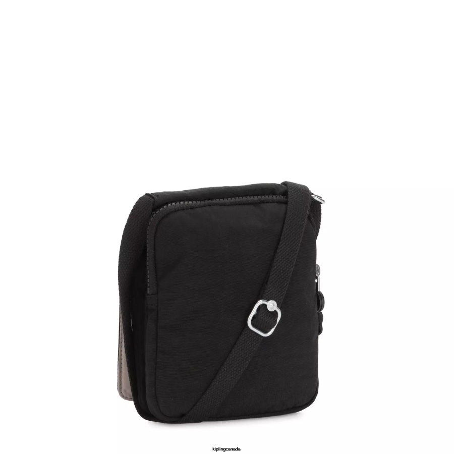 Women Crossbody Bags Kipling Black Noir New Eldorado Crossbody Bag New Eldorado FHZD105 - Image 4
