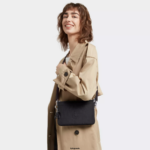 Women Crossbody Bags Kipling Black Noir Riri Crossbody Bag FHZD124 - Image 4