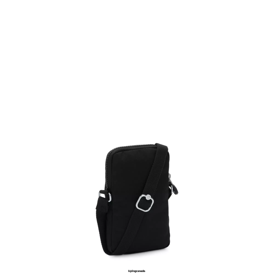 Women Crossbody Bags Kipling Black Noir Tally Crossbody Phone Bag FHZD52 - Image 4