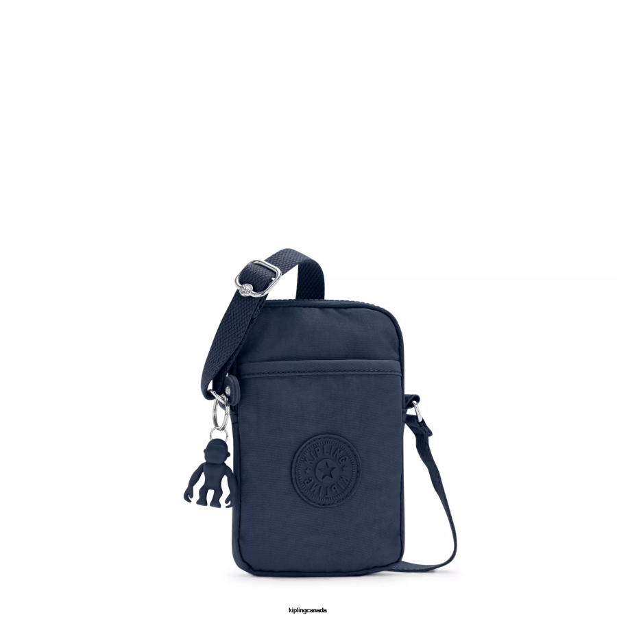 Women Crossbody Bags Kipling Blue Bleu Tally Crossbody Phone Bag FHZD53 - Image 2