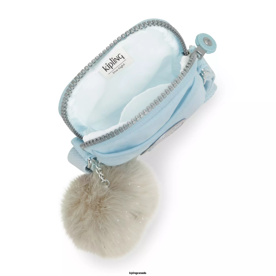 Women Crossbody Bags Kipling Bridal Blue Tally Crossbody Phone Bag FHZD50 - Image 3