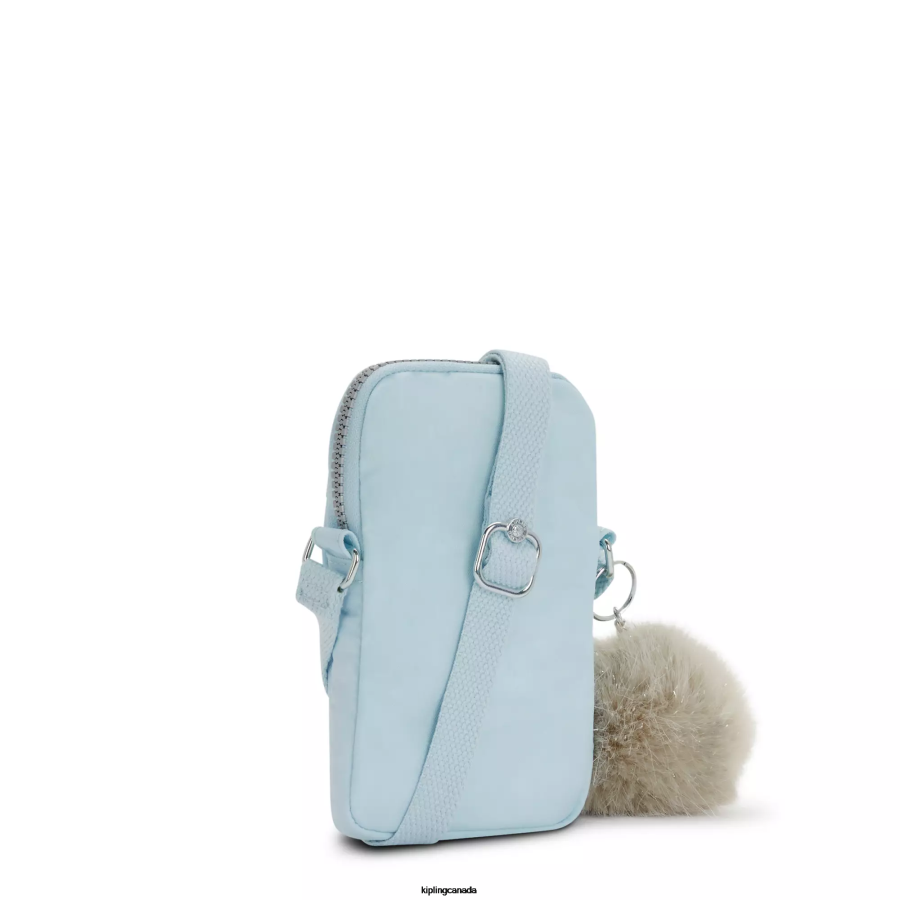 Women Crossbody Bags Kipling Bridal Blue Tally Crossbody Phone Bag FHZD50 - Image 4