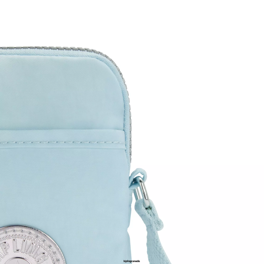 Women Crossbody Bags Kipling Bridal Blue Tally Crossbody Phone Bag FHZD50 - Image 5