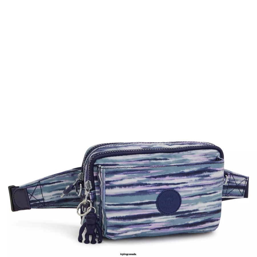 Women Crossbody Bags Kipling Brush Stripes Abanu Multi Printed Convertible Crossbody Bag FHZD319 - Image 2