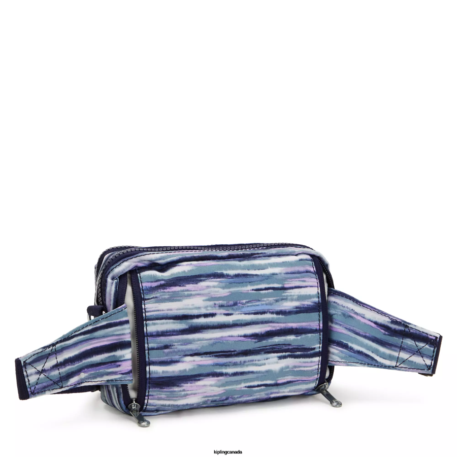 Women Crossbody Bags Kipling Brush Stripes Abanu Multi Printed Convertible Crossbody Bag FHZD319 - Image 5