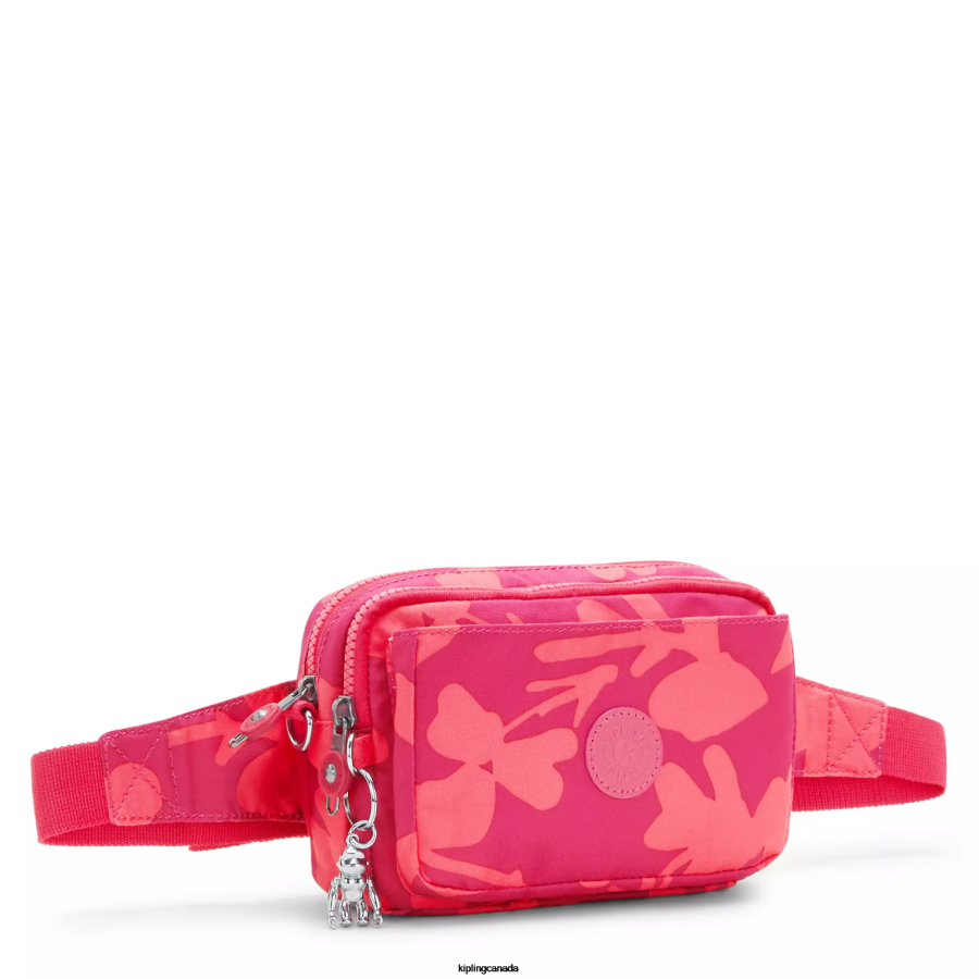 Women Crossbody Bags Kipling Coral Flower Abanu Multi Printed Convertible Crossbody Bag FHZD320 - Image 2