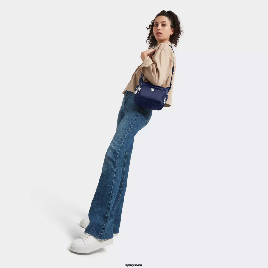 Women Crossbody Bags Kipling Cosmic Blue Gabbie Mini Crossbody Bag FHZD201 - Image 4
