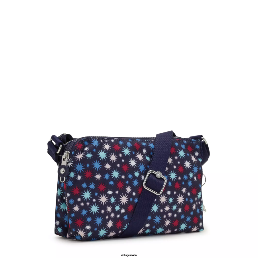 Women Crossbody Bags Kipling Funky Stars Boyd Printed Crossbody Bag FHZD219 - Image 4