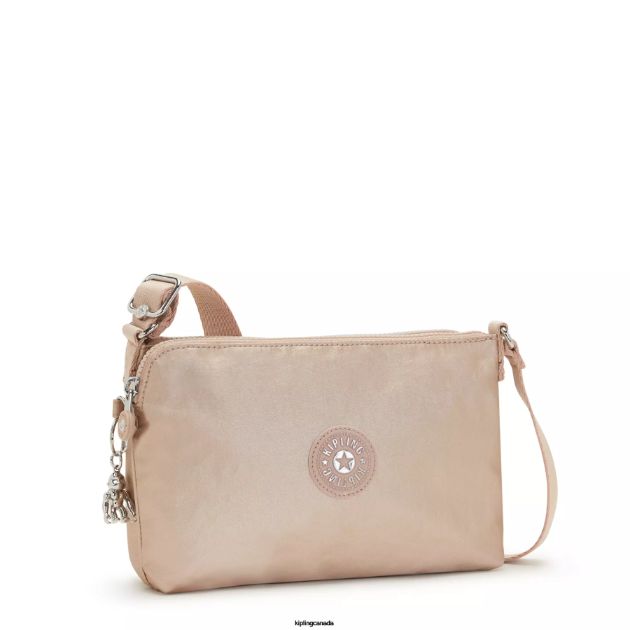 Women Crossbody Bags Kipling Gold Charm Metallic Boyd Metallic Crossbody Bag FHZD211 - Image 2