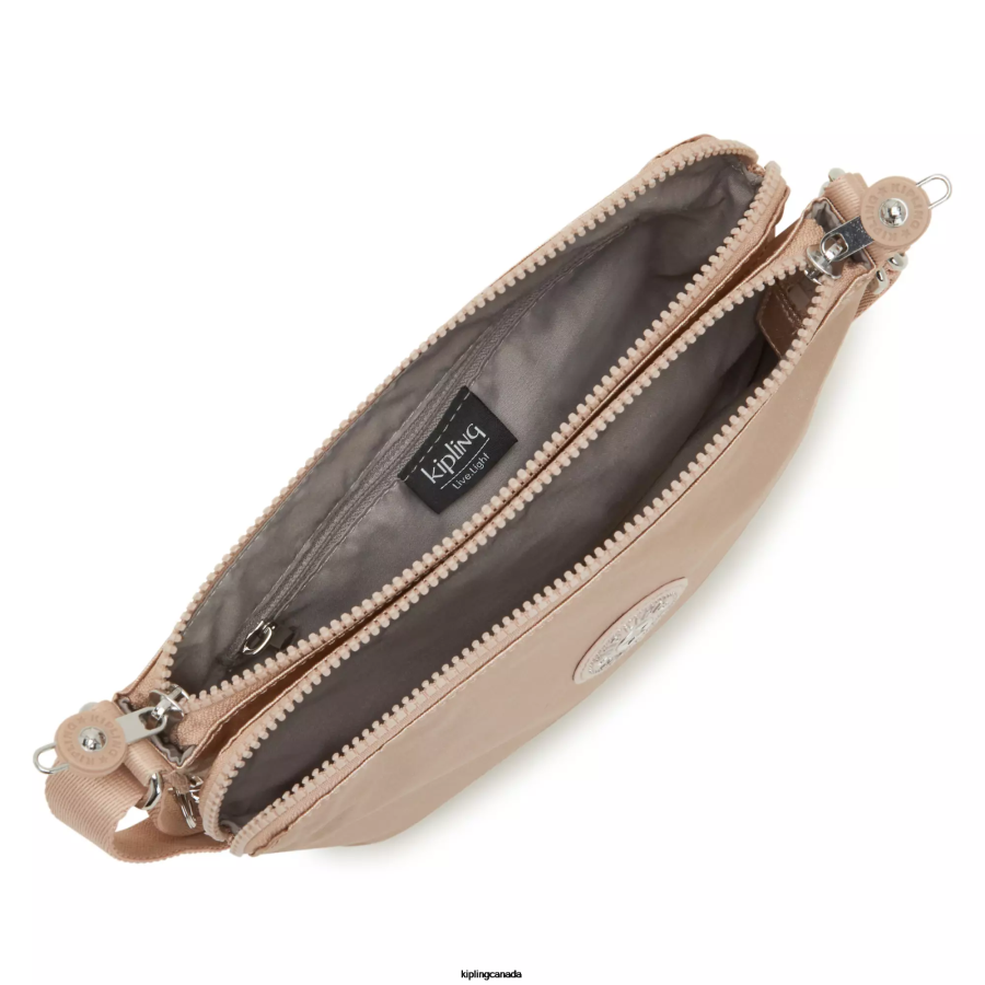 Women Crossbody Bags Kipling Gold Charm Metallic Boyd Metallic Crossbody Bag FHZD211 - Image 3