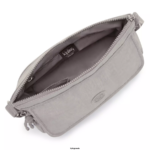 Women Crossbody Bags Kipling Grey Gris Aisling Crossbody Bag FHZD221 - Image 3