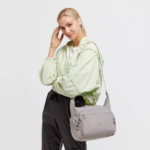Women Crossbody Bags Kipling Grey Gris Gabbie Crossbody Bag FHZD129 - Image 4