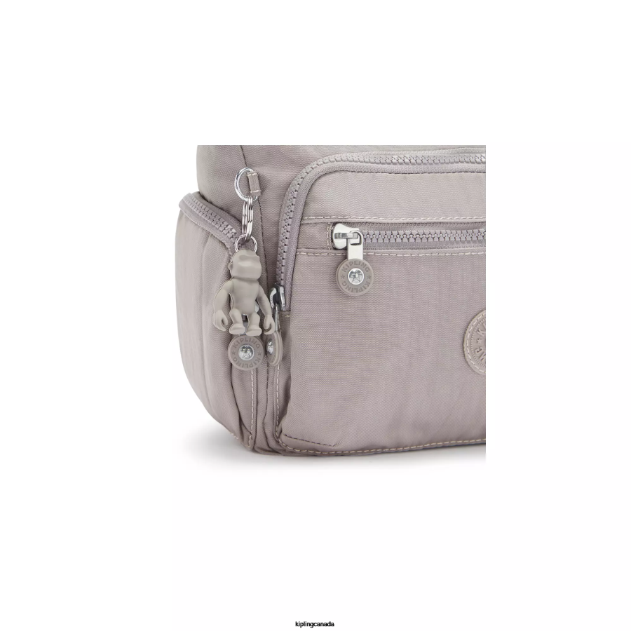 Women Crossbody Bags Kipling Grey Gris Gabbie Small Crossbody Bag FHZD158 - Image 5