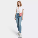 Women Crossbody Bags Kipling Joyous Pink Tally Crossbody Phone Bag FHZD55 - Image 3