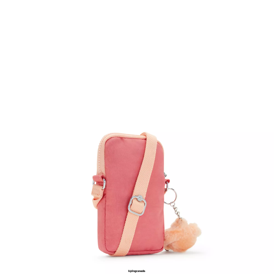 Women Crossbody Bags Kipling Joyous Pink Tally Crossbody Phone Bag FHZD55 - Image 4