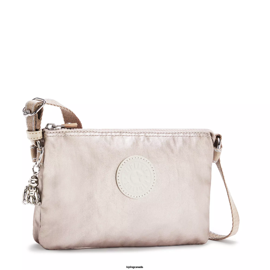 Women Crossbody Bags Kipling Metallic Glow Creativity XB Metallic Crossbody Bag FHZD232 - Image 2
