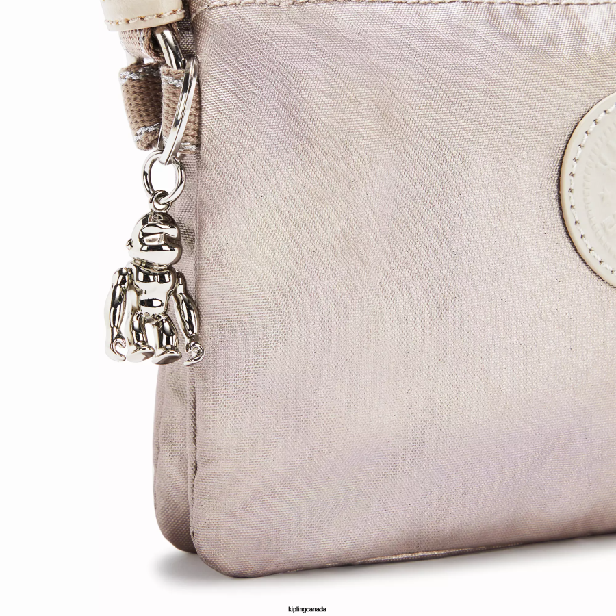 Women Crossbody Bags Kipling Metallic Glow Creativity XB Metallic Crossbody Bag FHZD232 - Image 5